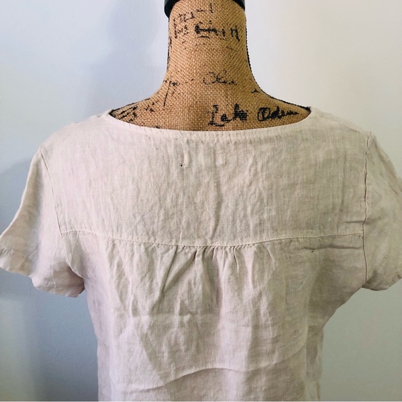 Lina Tomei Linen Blouse Size Large - Picture 6 of 13